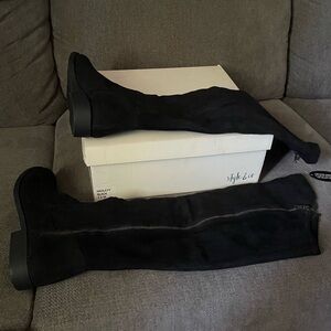 Style & Co. Black Knee-High Boots